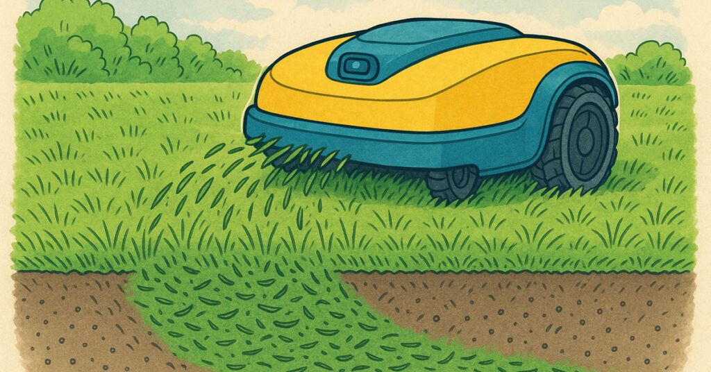 Mulching paillage robot tondeuse