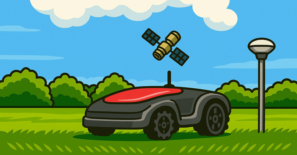 RTK navigation robot tondeuse