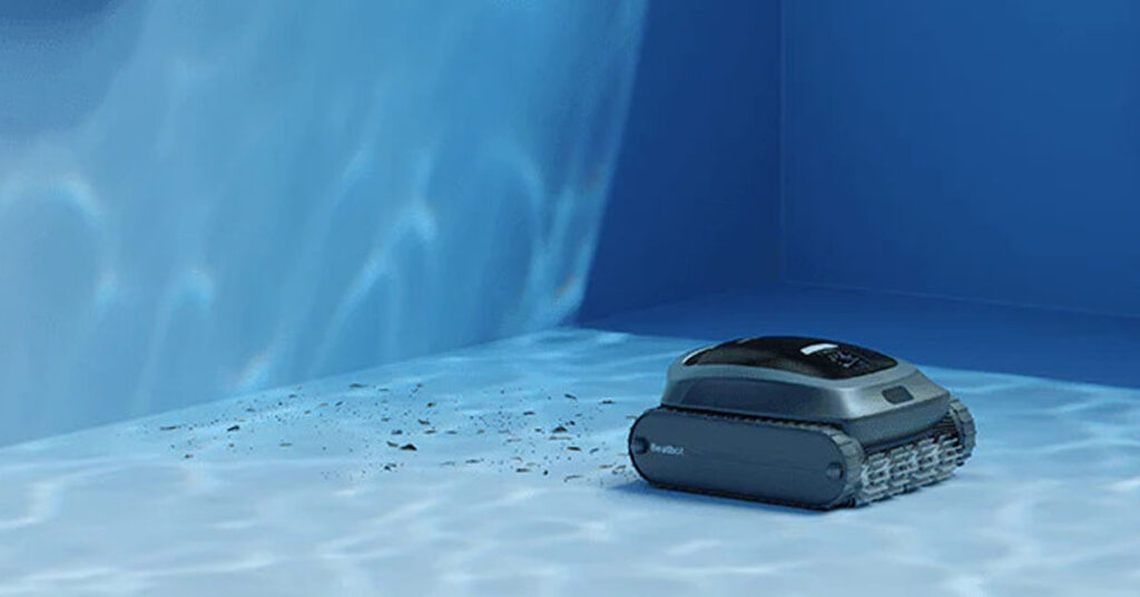 Robot piscine sans câble nettoyage ligne d'eau