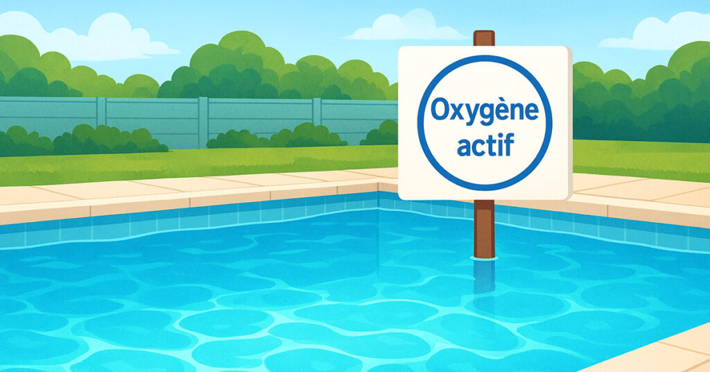 Traitement eau piscine oxygène actif