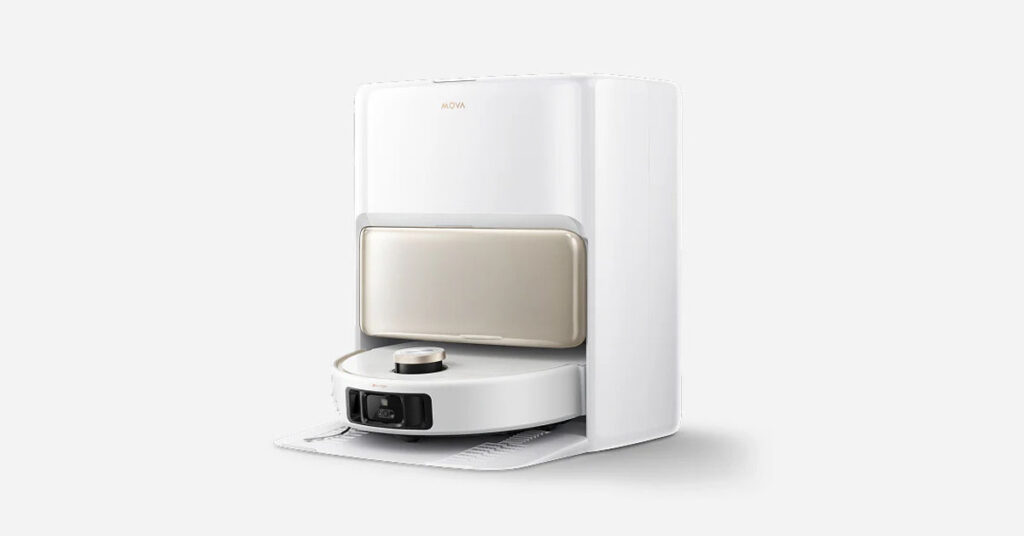 Aspirateur robot laveur avec vidage automatique